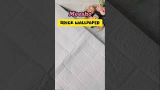 Amazing Brick Wallpaper from Meesho  #youtube #ytshorts #ytshort #meesho #meeshoapp