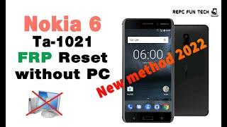 Nokia 6 frp bypass without pc | Nokia TA-1021 Google account reset latest method 2022