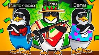 3 PINGUINOS MUY TONTOS ROBAN un BANCO  SILVIOGAMER  PANCRACIO y DANY