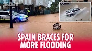 Spain braces for more storms & heavy rain as Malaga starts to flood