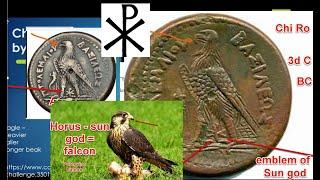 Chi Rho Fraud by Constantine - False Claim He Intended as New Christian Symbol when Is Pagan Sun God