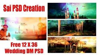 2019 New Wedding DM PSD 12 X 36 Sai PSD Creation