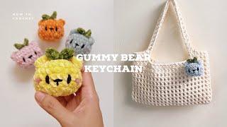 How to crochet the gummy bear keychain