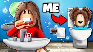 I Spent 100 Hours In RILEY'S HOUSE *she had no idea* In Roblox Brookhaven!!