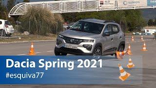 Dacia Spring 2021 - Maniobra de esquiva y eslalon | km77.com