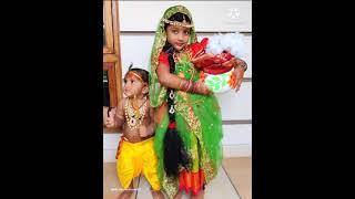 శ్రీ కృష్ణాష్టమి శుభాకాంక్షలు Our family cuties Radha Krishna cute expressions ️ ️️