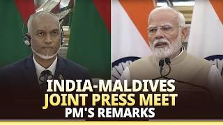 PM Modi's remarks during joint press meet with President Mohamed Muizzu of Maldives