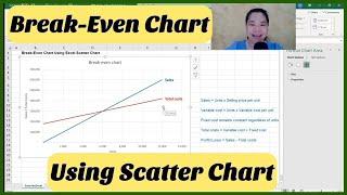 How to Use Scatter Chart to Draw Break Even Chart | ExtoriesEP32 #Excel中英教程 #ExtoriesExcel CC中英