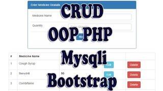 CRUD 2 : Insert data using OOP PHP , Mysqli and Bootstarp