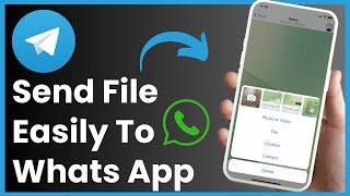 How to Send A File From Telegram to WhatsApp !