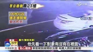 【中視新聞】16秒狙殺23槍! 疑黑幫尋仇當街奪命 20150903