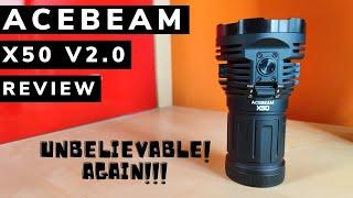 Acebeam X50 v2.0 Review - Brighter, better looking with faster charging and greater sustainability!