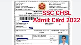 SSC CHSL Admit Card 2022 Tier 2 Admit Card, Exam Date & City Check, CHSL Tier 2 Admit Card Download