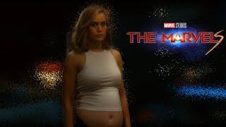 Carol Danvers big belly infaltion - The Marvels AI