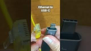 Ethernet to USB-C