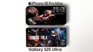 Galaxy S25 Ultra vs iPhone 16 Pro Max in Resident Evil 4 Remake & UHD | Snapdragon 8 Elite & A18 Pro