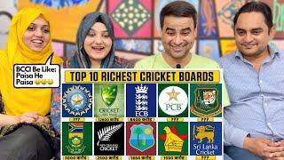 Top 10 Richest Cricket Boards In The World! | दुनिया के सबसे अमीर क्रिकेट बोर्ड! | Reaction!!