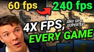 GPU BAD?? This QUADRUPLES Your FPS!!! - MOST ULTIMATE GUIDE to Lossless Scaling Frame Generation