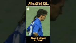 Roberto Baggio´s  unlucky penalty v Brazil ! (1994) | #Shorts