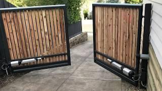 Swing Gate - External opening with BFT Kustos automation - Powered Gates Australia