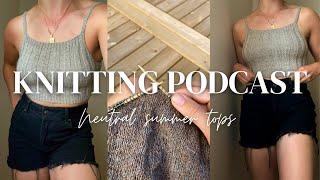 Knitting Podcast - Caidree Home Camisole Test Knit and Finished Jessie Maed Designs crop