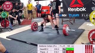 Stefi Cohen deadlift attempts at Reebok Record Breakers 2017