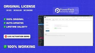 PowerPack Addons with License Key - Premium Addons for Elementor Genuine Lifetime Activation Key