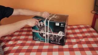 Logitech G27 wheel unboxing