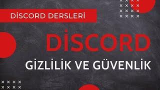 DİSCORD GİZLİLİK VE GÜVENLİK AYARLARI (MODERASYON) l CYBERANDRA