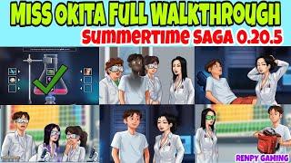 Miss Okita Full Walkthrough Summertime Saga 0.20.5 || Miss Okita Complete Storyline