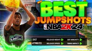 THE BEST JUMPSHOTS ON NBA 2K24 FOR GUARD BUILDS! BEST 100% GREEN JUMPSHOTS LOW & HIGH 3PT!