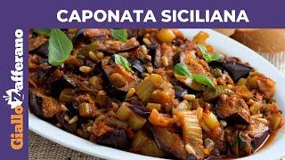 SICILIAN EGGPLANT CAPONATA: easy Italian side dish