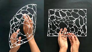 Marble pattern paper cut paper engineering #papercutting #papercuttingart