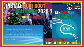 Install Dual Boot Kali Linux with Windows 10 - Tutorial Lengkap Cara Bagi Partisi dan Cek MBR/GPT #2