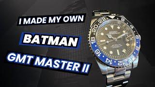 Seiko NH34 Batman GMT Master II - My 1st Watch Build