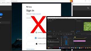 How to Use Adobe Premiere 2023 Without Registration || Lifetime Access with This Simple Trick!