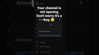 #an_error_occurred_youtube channel is not opening shows An error occurred buga