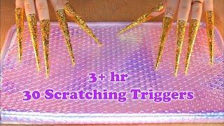 ASMR 30 BEST SCRATCHING TRIGGERS for 3+ HOURS / NO TALKING