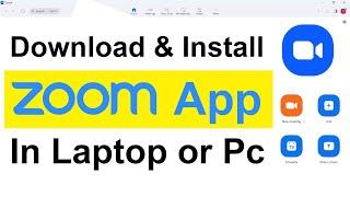 How to Download and Install Zoom App on Computer or Laptop | Zoom App Kaise Download & Install Kare