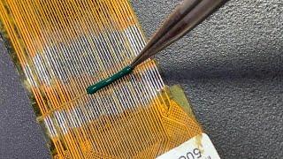 Broken Flex Repair #mobilerepair #electronics #microsoldering