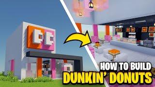 How To Build DUNKIN' DONUTS In Minecraft!