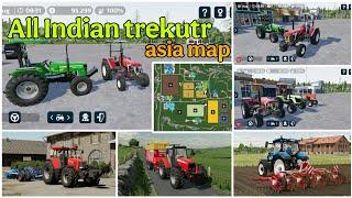 Asian Map Farming simulator 23 ! FS23 indian tractor Dawnload link ! FS23 Big Fleet map Mods