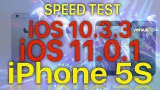 iPhone 5S : iOS 11.0.1 vs iOS 10.3.3 Speed Test with iOS 11 Benchmark Results