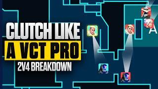 How 100T Executed a PERFECT 2v4 Clutch | Pro VALORANT Breakdown