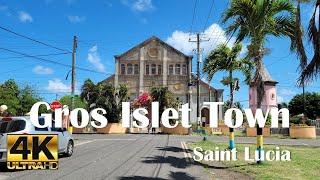 Discover Gros Islet Town in Saint Lucia, West Indies (4K UHD)