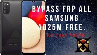 BYPASS FRP ALL SAMSUNG A025M ANDROID 12/ FIX SOMETHING WENT WRONG