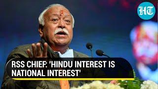 'Hindus can't be destroyed': RSS' Mohan Bhagwat equates 'Hindu interest' with 'national interest'