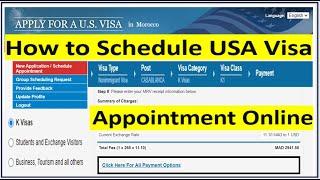 How to Schedule an Appointment for USA Visa Interview Online || Step by Step Guide