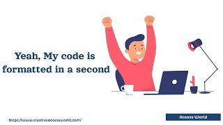 Easiest way to format the code in VS code editor | Format code in visual studio code on save |