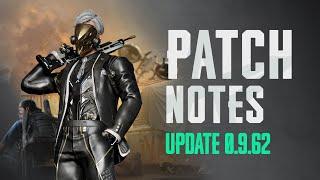 Patch Notes (v0.9.62) | NEW STATE MOBILE